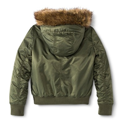 Ladies bomber jacket with fur hood – New Fashion Photo Blog